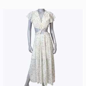 Free People Gold Star Cutout Jasper Dress